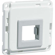 Peha - Einsatz/Abdeckung für Kommunikationstechnik Zentralplatte D 710.02 MJ ATT/B f.Mod.Jack, reinweiß