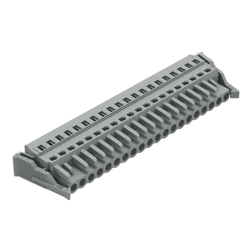 WAGO - Kabelsteckverbinder für Leiterplattensteckverbinder 1-Leiter-Federleiste 231-120/037-000 CAGECLAMP,2,5 mm²,gr − 10 Stück