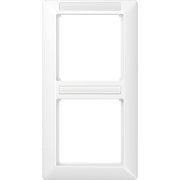Jung - Abdeckrahmen Rahmen, 2fach senkr. AS 582 BF INA WW sprühnebeldi.Fenster