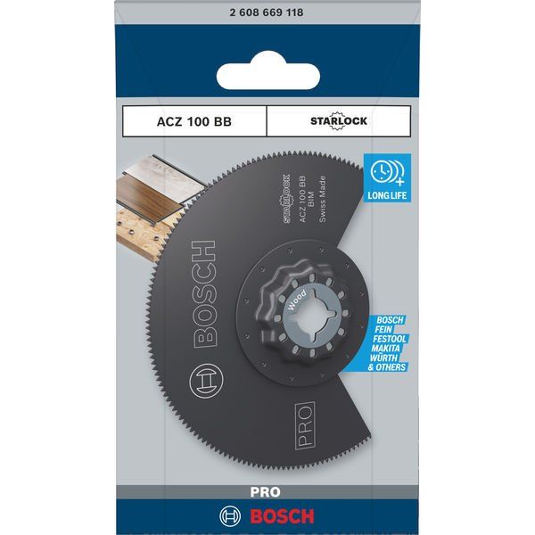 Bosch - Blatt für Oszillierer PRO ACZ 100 BB Blatt für 2608669118 Multifunktionswerkze