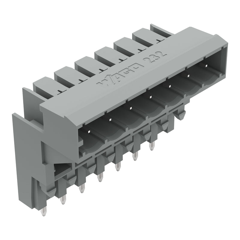 WAGO - Leiterplattensteckverbinder THT-Aufstock-Stiftleiste 232-337 1,0x1,0,abgew.,gr − 50 Stück