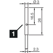 Di-soric - Induktiver Näherungsschalter Induktiver Näherungssensor INSM-D03-B0.6PS-2C 0.6mm, bündig