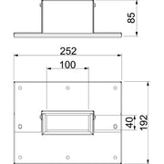 OBO Bettermann - Zubehör/Ersatzteile für Brandschutzkanal Wandanschlusskragen PLM WC 0410 RW 3- und 4-seitig