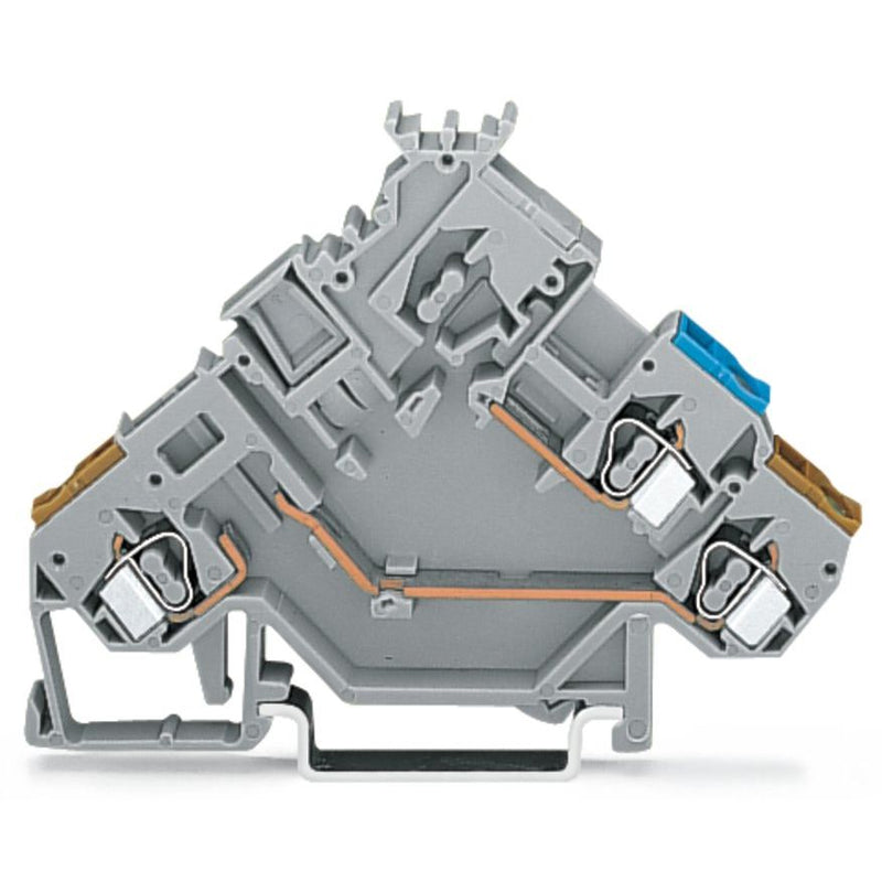 WAGO - Initiator/Aktor-Reihenklemme 2-Leiter-Aktorenklemme 280-565 2,5mm²,grau − 50 Stück