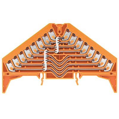 Weidmüller - Durchgangs-Reihenklemme Klemme PPV 8 OR 35X15 DGR PUSH IN, 1.5 − 20 Stück