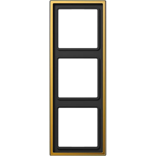 Jung - Abdeckrahmen Rahmen 3-fach go24Karat LS 983 GGO waage/senkrecht