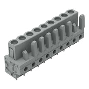 WAGO - Leiterplattensteckverbinder THT-Federleiste gerade 232-139 Rastermaß 5mm,grau − 50 Stück