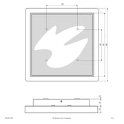 EVN Lichttechnik - Decken-/Wandleuchte LED-Anbauleuchte DAQG54151502 3000K IP54 anth