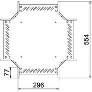 OBO Bettermann - Kreuzstück für Kabelrinne Kreuzung für Kabelrinne RK 630 A4 60x300