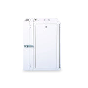 DIGITUS - Netzwerk-/Serverschrank Wandschrank mit Glastür DN-19 16-U-3 RAL 7035 H=802mm