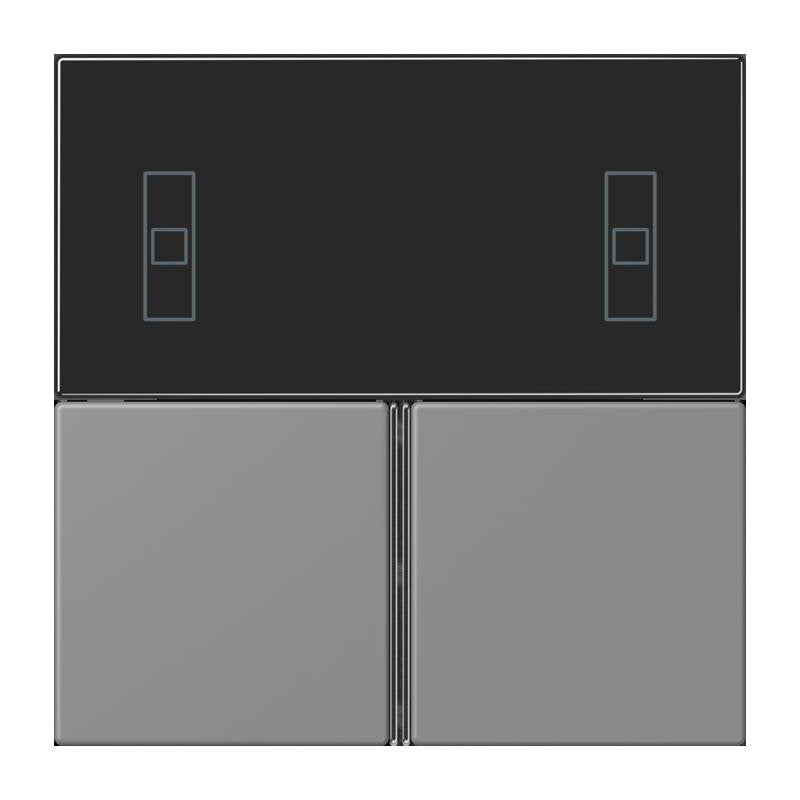 Jung - Abdeckung/Bedienelement für Installationsschalterprogramme Tastensatz 3fach LC 4093 TSA 203 gris 31