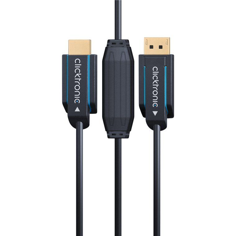Clicktronic - Konfektioniertes A/V-Kabel DisplayPort/HDMI-Adapterk. 44926 5m,4K