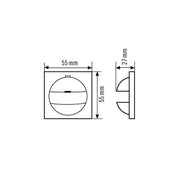 ESYLUX - Zubehör/Ersatzteile für Bewegungsmelder Abdeckung COVER SEL EXX2IP20WH IP20-EXX2