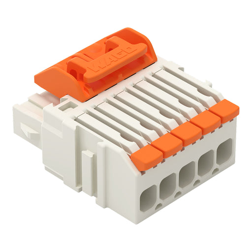 WAGO - Kabelsteckverbinder für Leiterplattensteckverbinder 1-Leiter-Federleiste,Hebel 2734-1105/328-000 PushinCAGECLAMP,lgr − 50 Stück