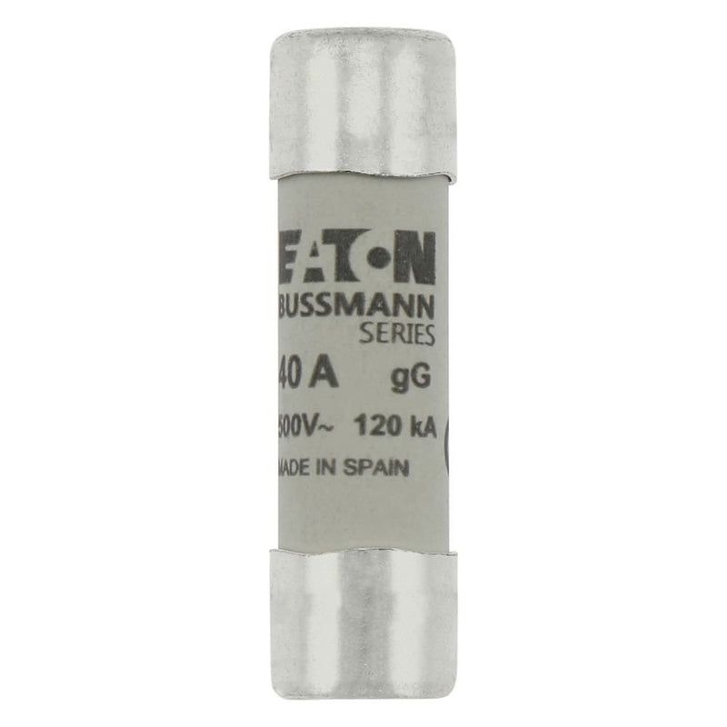 Eaton - Zylindrische Sicherung Sicherungseinsatz Nieders. CYLINDRICA#C14G40 40A AC 500V 120kA − 10 Stück