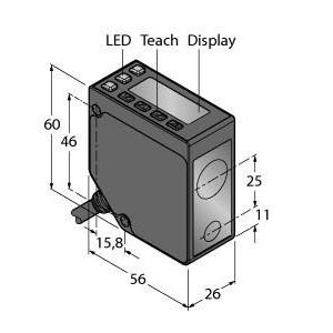 Turck - Optischer Abstandssensor Opto-Sensor LTF12UC2LD W/30 Lichttaster − 1 Stück
