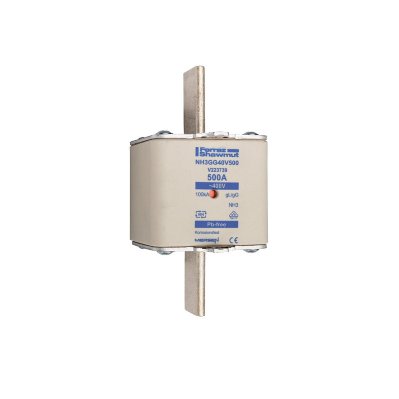 Mersen - Messersicherung NH-Sicherungseinsatz SF NH3GG40V500 Gr.3 gG 500A/400V KM