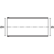HellermannTyton - Aufteilkappe Warmschrumpfformteil 113-4-G PO-X BK Stecker gerade, sw