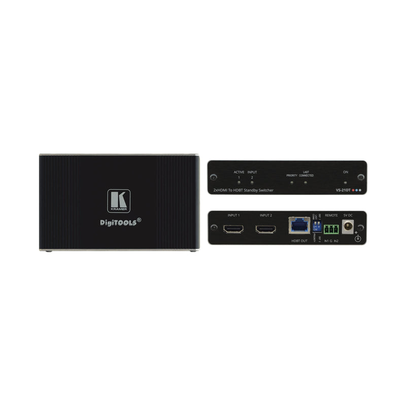 Kramer - Audio/Video-Funksystem 4K HDMI Auto-Switcher VS-21DT über HDBaseT