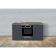 Stengel - Mini-Küche Miniküche Premiumline MPBSG160BOGKFreBliS Schiefergrau