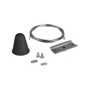 Brumberg Leuchten - Mechanisches Zubehör/Ersatzteile für Leuchten Seilabhängung 88115080 sw, mit Baldachin