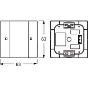 Busch-Jaeger - Bussystem-Tastsensor Bedienelement 1-fach 6125/01-82-500 elfenbeinweiß