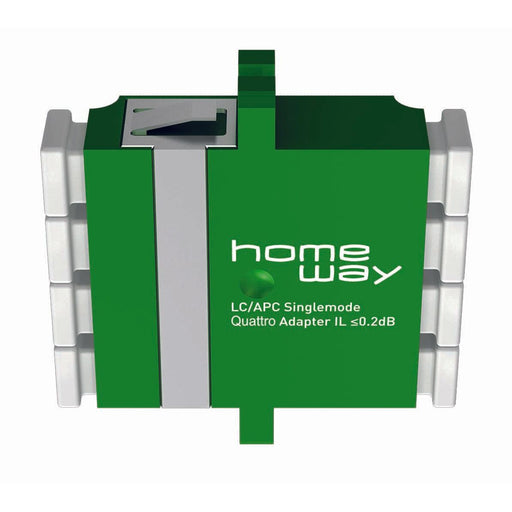 Homeway - LWL-Kupplung Quadro-Kupplung HW-4XLCAPCKGN LC/APC SM