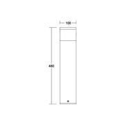 Brumberg Leuchten - Wegeleuchte LED-Pollerleuchte 65201103 m. 2 Steckdosen