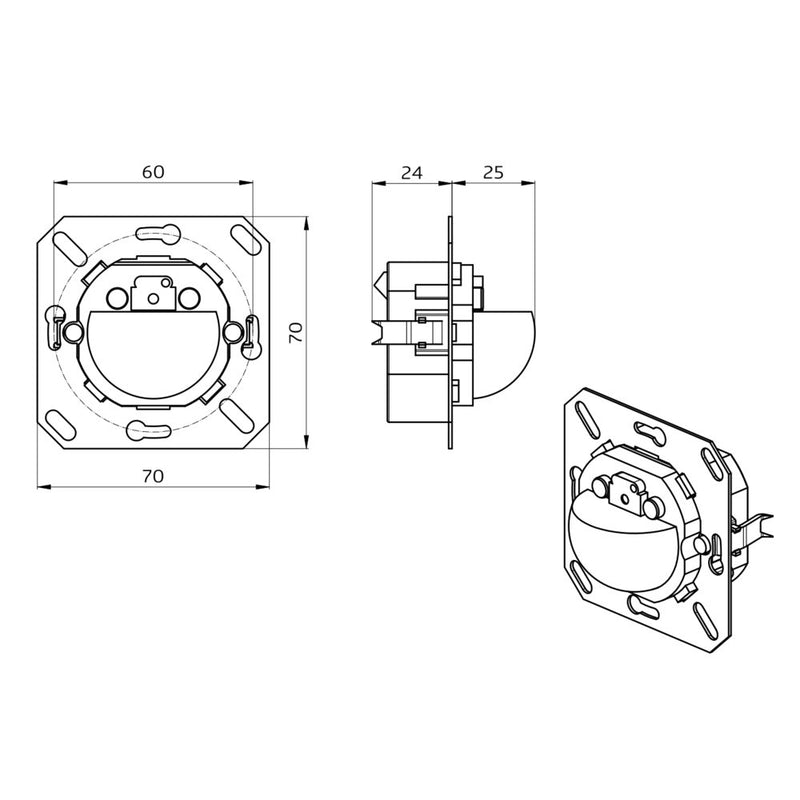 BEG Brück Electronic - Bussystem-Bewegungsmelder Multisensor Indoor180BMSDALI2o.R DALI