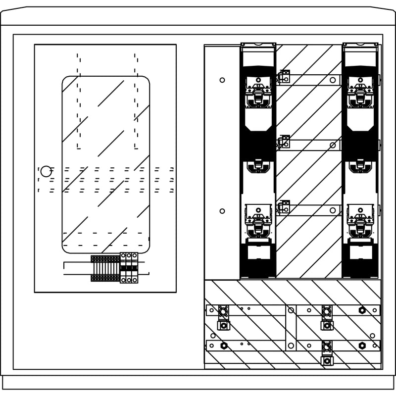 Elsta Mosdorfer - Zähler-Komplettschrank Wandlerschrank Freiluft WS822.W1.N1111 WS A850-2 W1 250A