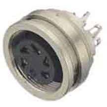 Binder - Rundsteckverbinder, Einbau (PCB) Flanschdose 09 0108 00 03 3p. DIN, löten − 1 Stück by Binder
