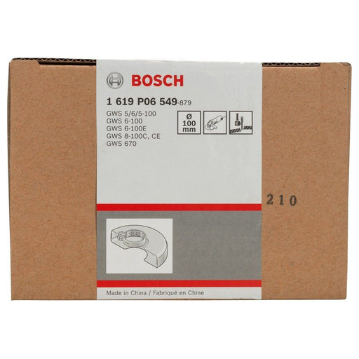 Bosch - Systemzubehör für Schleifen/Polieren (Akku/elektrisch/Druckluft) Schutzhaube mit 1619P06549 Deckblech, 100 mm