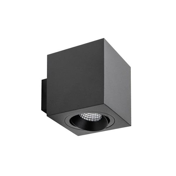 Brumberg Leuchten - Decken-/Wandleuchte Wand-Anbaumodul quadr. 45212180 schwarz