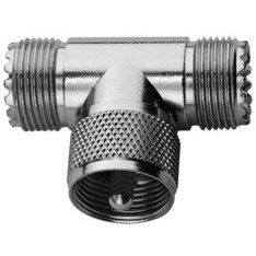 Telegärtner - Koax-Kupplung UHF-T-Stk (F-M-F) 100024349 M-358 309