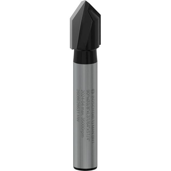 Bosch - Fräser PRO V-Nutfräser, 90° 2608628631 x 3/8, Schaft 1/4