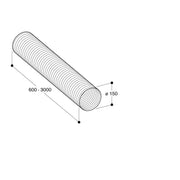 Bosch - Zubehör/Ersatzteile für Dunstabzugshauben Aluflex-Rohr DZZ1XX1X1 rund 150