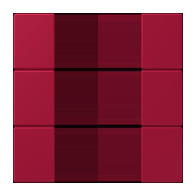 Jung - Abdeckung/Bedienelement für Installationsschalterprogramme Tastensatz 3fach LC 503 TSA 229 rouge carmin