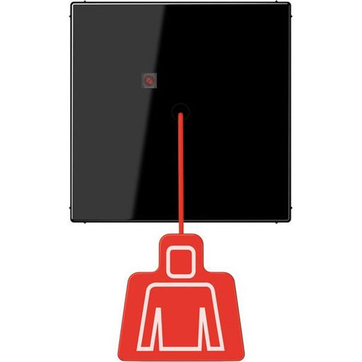 Jung - Behindertenelement für Installationsschalterprogramme Zugtaster ohne Rahmen sw NRS LS 0834 ZT SW Schraubbefestigung