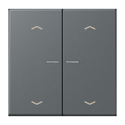 Jung - Bedienelement intelligent Taster mit Pfeilsymbolen BT LC 17102 P 202 gris fonce 31