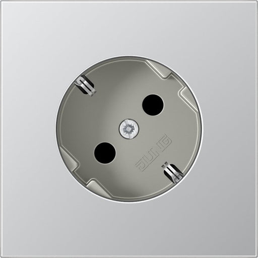 Jung - Steckdose SCHUKO-Steckdose alu AL 2520-45 16A 250V 45G