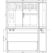 Hensel - Verteilerschrank für Energieversorgung Ladeverteiler Mi EV 43kW 6011 b. z. 6 Ladepunkte