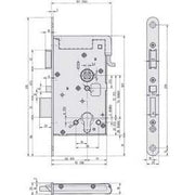 Assa Abloy effeff - Schalteinrichtung für Gefahrenmeldesystem Elektro-Sicherheitsschloss 809M12-72A60E4D 809