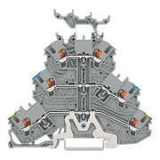WAGO GmbH & Co. KG - Durchgangs-Reihenklemme Dreistockklemme 2200-3247 Drücker,gr − 40 Stück