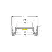 Brumberg Leuchten - Mechanisches Zubehör/Ersatzteile für Leuchten LED-Alu-Profil 2000mm 53602070
