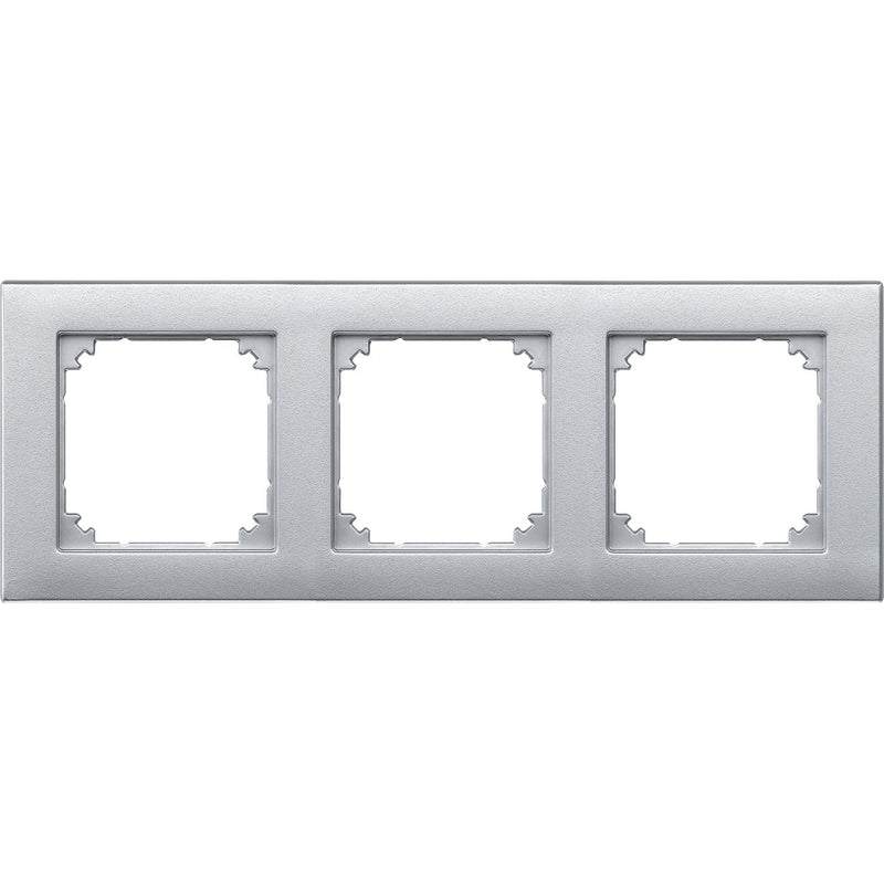 Merten - Abdeckrahmen Rahmen 3f.alu 486360 waage/senkrecht
