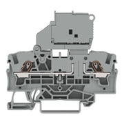 WAGO - Sicherungs-Reihenklemme 2-Leiter-Sicherungsklemme 2004-1611 − 50 Stück