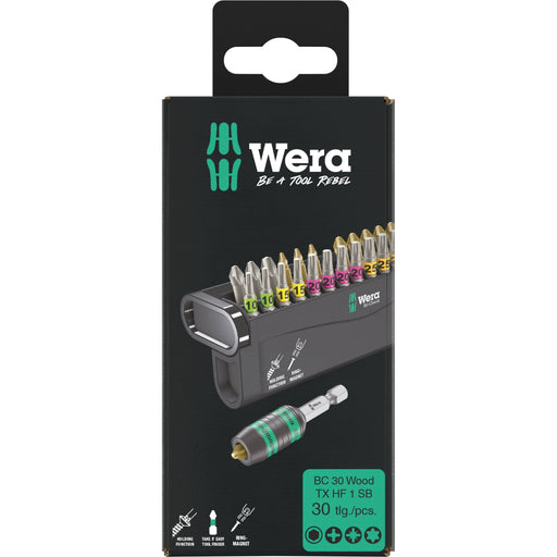 Wera - Bit-Set Bit-Check 30 Wood 05057437001 TX HF 1 SB