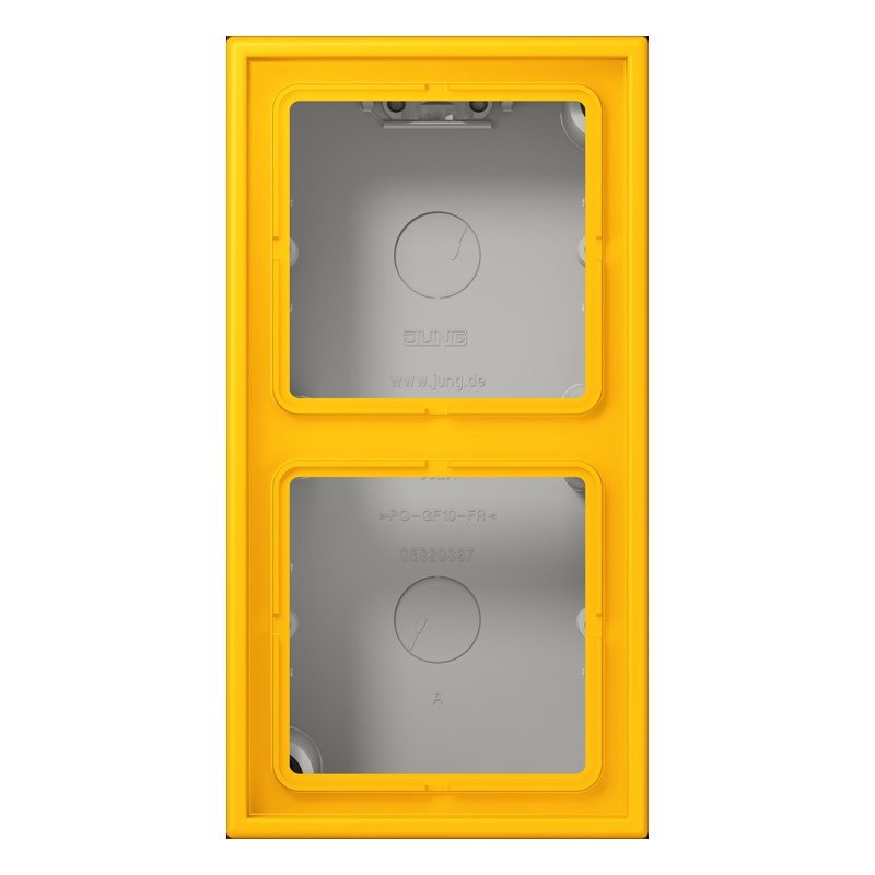 Jung - Aufputzgehäuse für Unterputzgerät Aufputz-Kappe 2fach LC 582 A 263 le jaune vif (4320W)