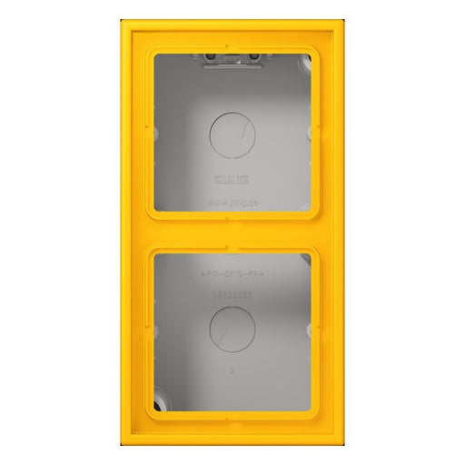 Jung - Aufputzgehäuse für Unterputzgerät Aufputz-Kappe 2fach LC 582 A 263 le jaune vif (4320W)