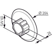 Somfy - Zubehör/Ersatzteile für Tor-/Rollladenantriebe Abweisscheibe 9410375 für Welle SW 60 ED − 1 Stück